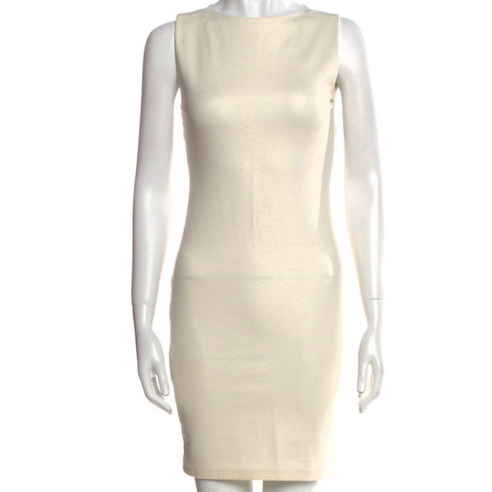 Alice + Olivia  Cream Sleeveless Dress NWT